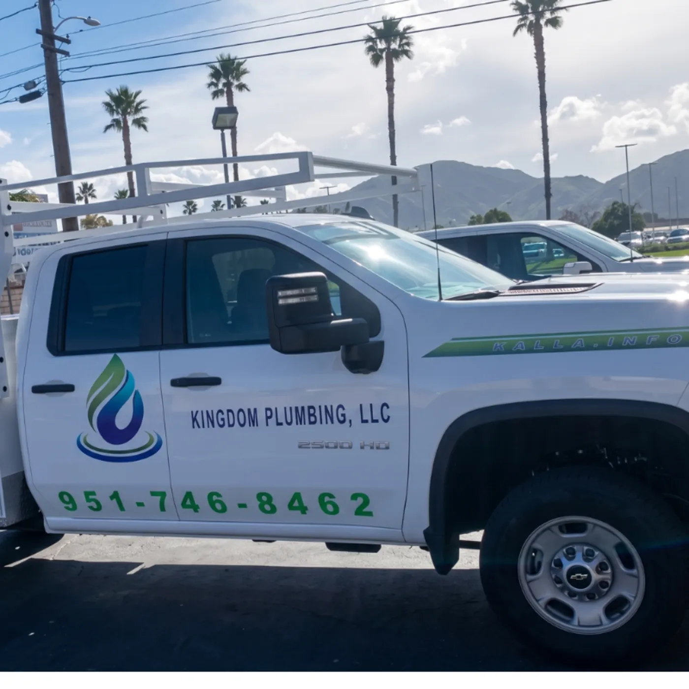Kingdom Plumbing LLC — service truck, Hemet CA