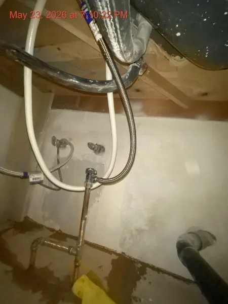 After — Copper repair complete, slab closed — Kingdom Plumbing LLC, Hemet CA