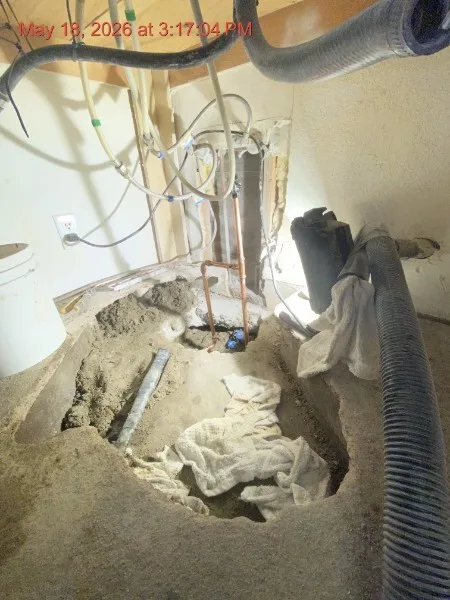 Slab work phase 2 — Kingdom Plumbing LLC, Hemet CA